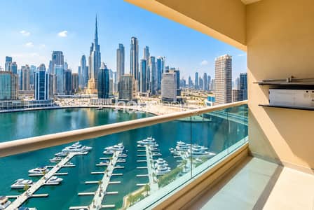 2 Bedroom Flat for Rent in Business Bay, Dubai - Luxury Furnished | Panoramic Canal View | Vacant