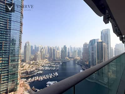 3 Bedroom Flat for Rent in Dubai Marina, Dubai - Marina & Pool View | Unfurnished | High Floor 3 Bedroom Flat for Rent in Dubai Marina, Dubai - Marina & Pool View | Unfurnished | High Floor