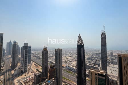 2 Bedroom Apartment for Rent in Downtown Dubai, Dubai - High Floor | Sea View | Vacant