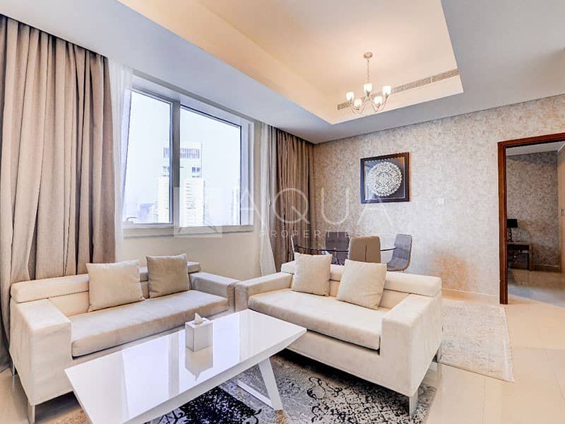 Furnished Bright 2 Bedroom | Marina view