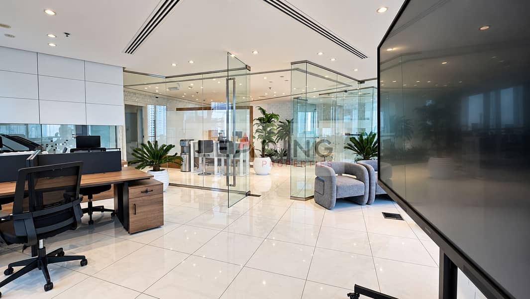 4 Polished contemporary office interior. png
