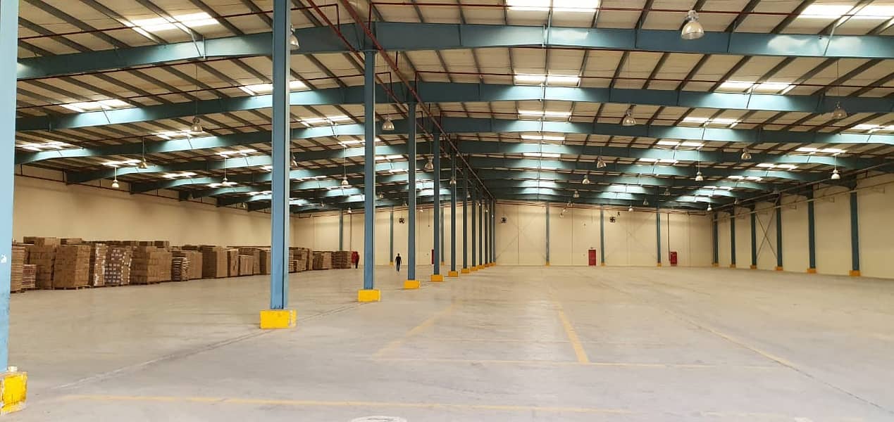 62,500 square feet warehouse with high power electricity connected available in Al Sajja industrial area, Sharjah