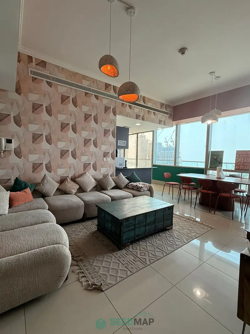 High-Floor 4BR, Marina & City Views, Ocean Heights, Dubai Marina
