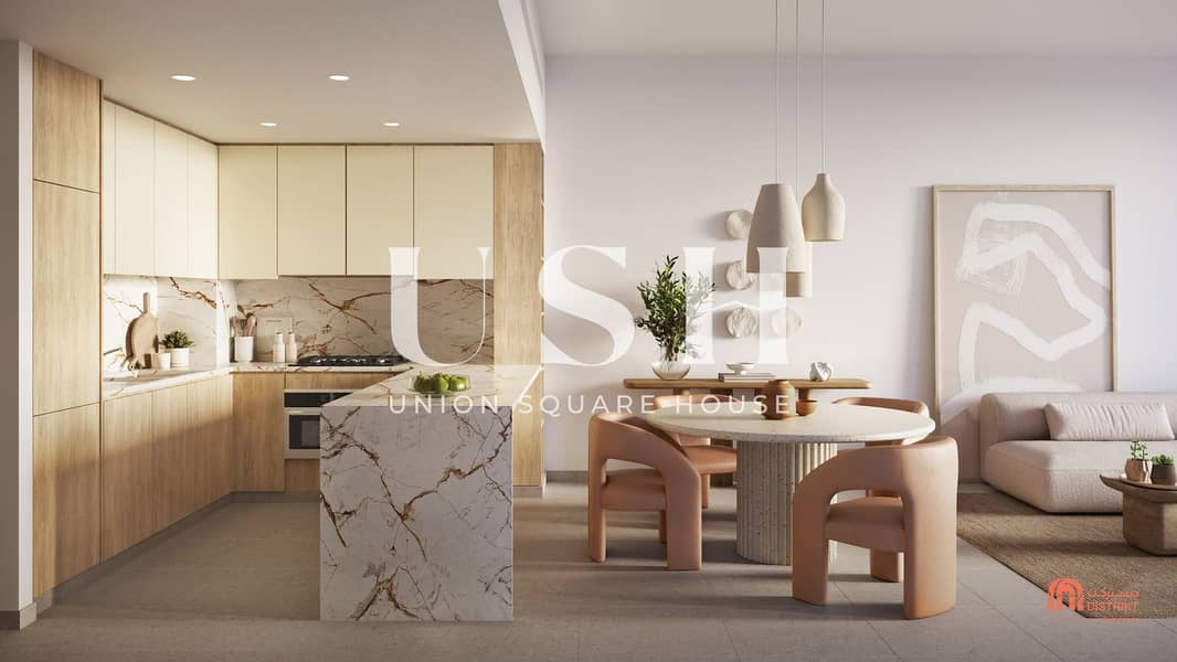 6 DISTRIKT Ghaf Woods_2BD Kitchen & Livingroom Terra_Light. jpg