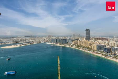 3 Bedroom Apartment for Sale in Dubai Harbour, Dubai - Palm Views | Burj Al Arab Views | Private Beach