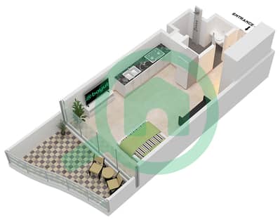 Chic Tower - Planimetria del piano di Monolocale Appartamento Tipo/unità 1 / UNIT 20 FLOOR 8,10