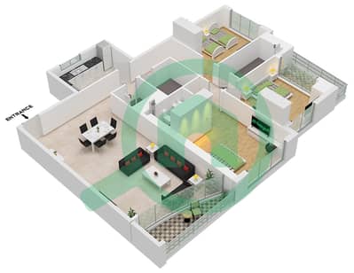 Shadow Tower - 3 Bedroom Apartment Type/unit A / UNIT 05 Floor plan