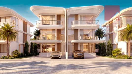 Greenz by Danube， 迪拜 3 卧室别墅待售 - Greenz_Exterior_17_Twin Villa. png