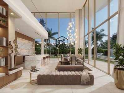 2 Schlafzimmer Wohnung zum Verkauf in Palm Jumeirah, Dubai - Ocean House by Ellington - corner unit living room. jpg