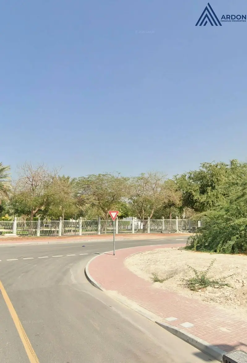 Corner Elevated Plot | Burj Khalifa View | G+1 Villa On Park | Ghadeer Al Tair