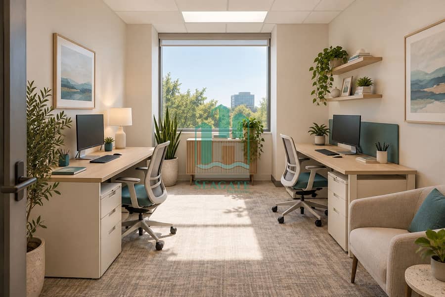 6 Bright compact office with teal accents-3. png
