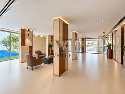 فلیٹ 1 غرفة نوم للايجار في الخيل هايتس، دبي - Warm Modern Lobby With Courtyard Views. png
