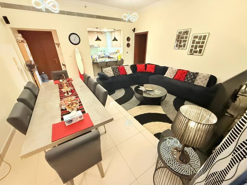 Furnished 2BR Apartment | Croesus Majan | Multiple Balcony Views