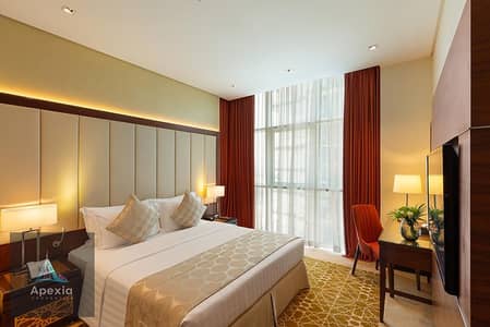 1 Camera Hotel Apartment in affitto a Business Bay, Dubai - 1-Bedroom-Apartment-Family-hotel-apartments-Business-Bay-Dubai-city-View. jpg