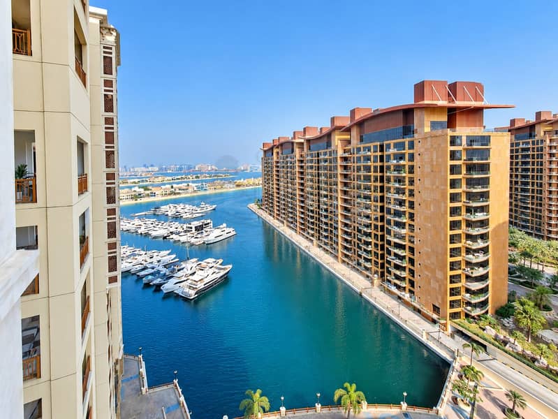 5 Sunny Marina Canal with Luxury Yachts. png