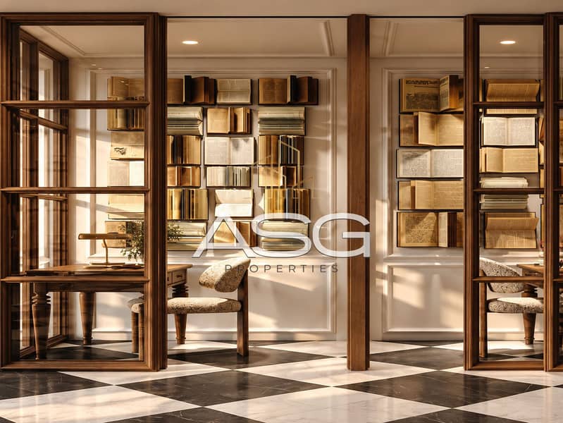 3 Golden Library Alcove with Artistic Bookwalls. png