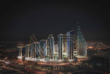 2 Schlafzimmer Wohnung zum Verkauf in Mercedes-Benz Places Binghatti City, Dubai - 25006_aerialNight_shot -Final. jpg