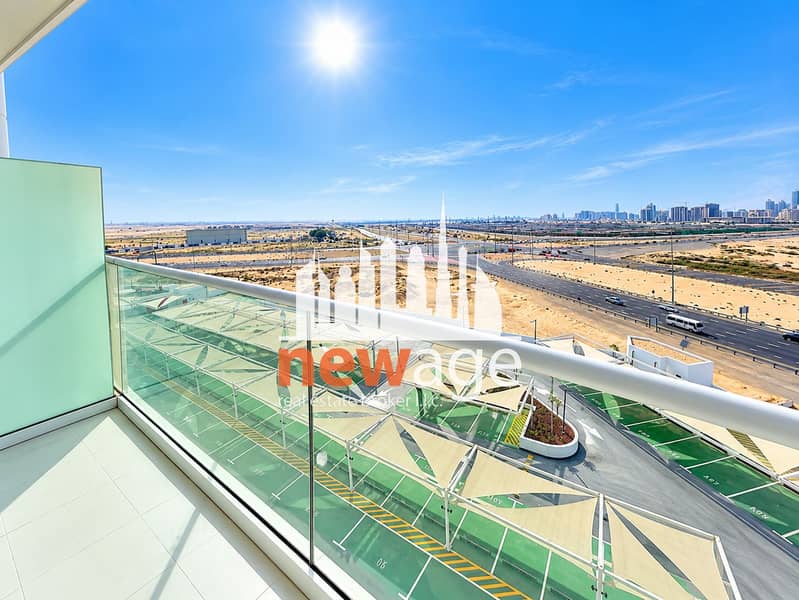 5 Sunny Desert City Balcony View. png