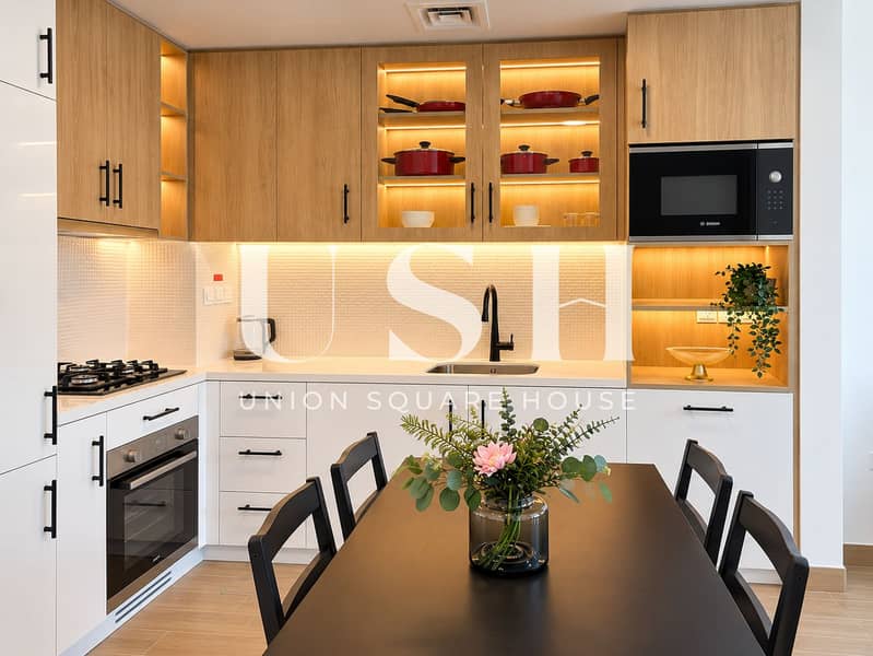 5 Modern Kitchen with Floral Dining Table. png