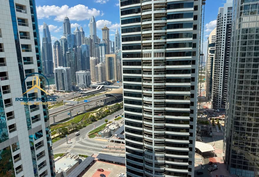 10 Sunlit Marina Skyline Under Fluffy Clouds. png