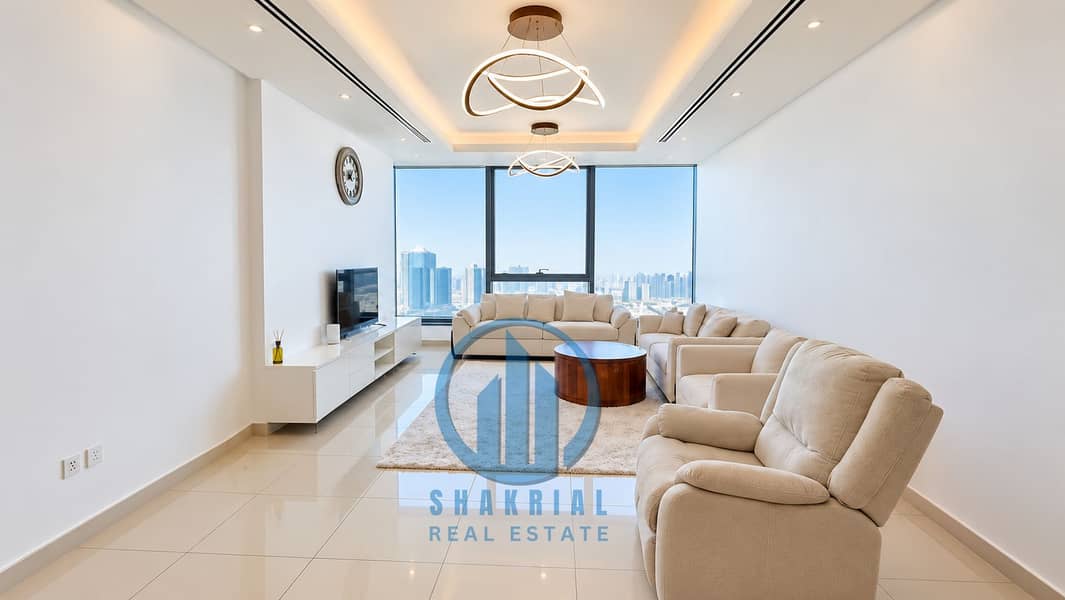 Modern Beige Living Room with City Views. png Modern Beige Living Room with City Views. png