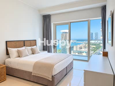 1 Bedroom Flat for Rent in Dubai Marina, Dubai - Sea View | Vacant | Balcony