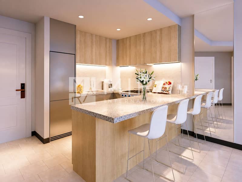 4 Azizi Residences Poolside Architectural Rendering-3