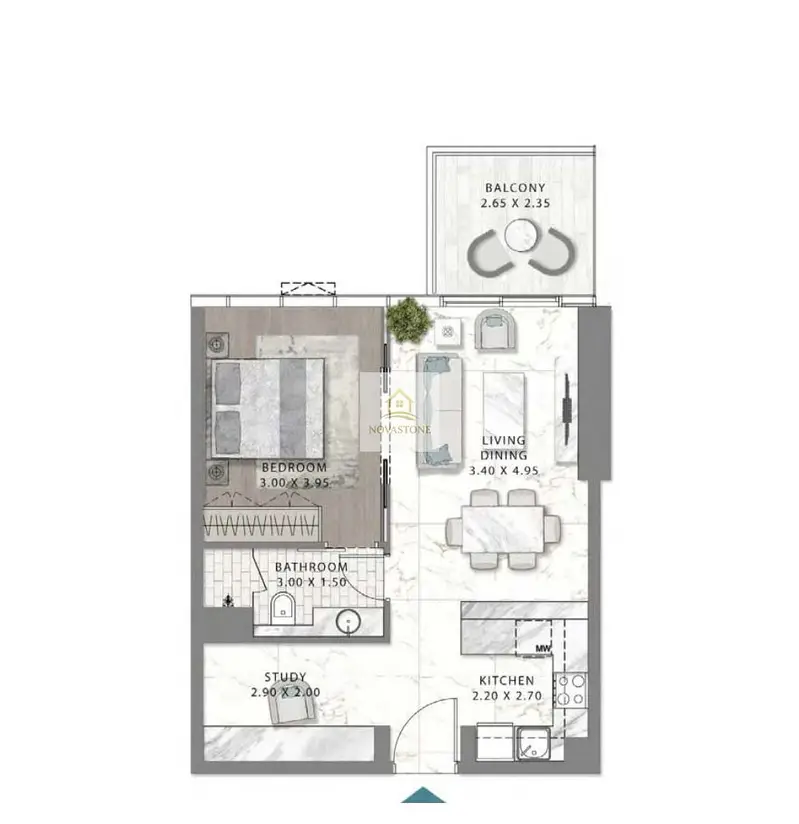 ZERO COMMISSION | Premium 1-Bedroom Corner Unit | Open View | Golf Gate 2, DAMAC Hills