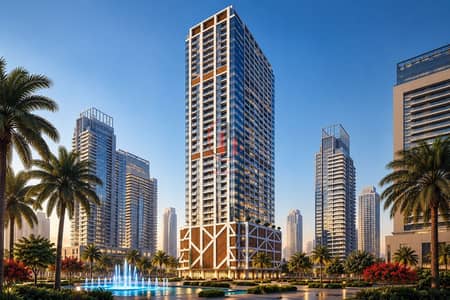 3 Camere Appartamento in vendita a Al Alia, Ajman - Modern Tower Amidst Palm-Lined Plaza. png