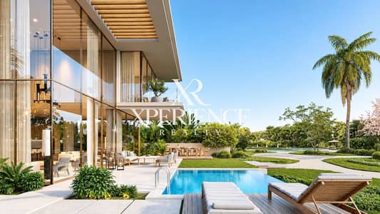 迪拉岛， 迪拜 4 卧室联排别墅待售 - Luxurious Modern Tropical Villa Poolside. png