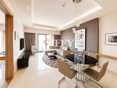 1 Bedroom Flat for Rent in Business Bay, Dubai - 1 Bedroom Apartment | Fully Furnished | Burj Khalifa View