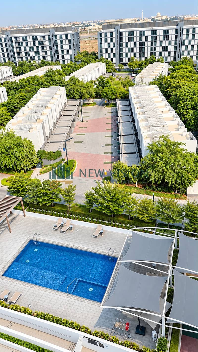 9 Modern Residential Complex Pool Aerial. png