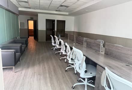 2 Bedroom Office for Rent in Business Bay, Dubai - Fully Furnished | High Floor | 4 Cheques