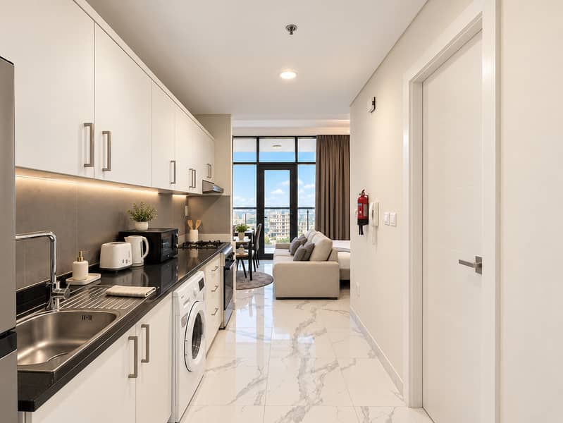 10 Refined neutral galley kitchen corridor. png