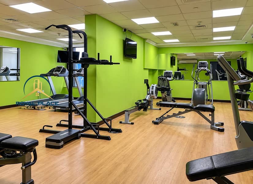 15 Bright Modern Lime-Walled Gym Interior. png