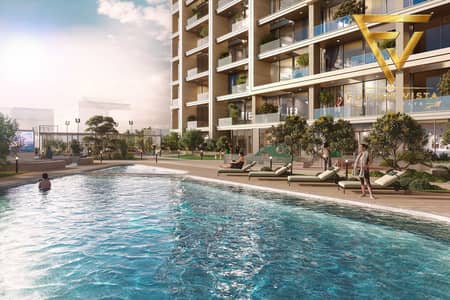 2 Slaapkamers Appartement te Koop in Dubai Islands, Dubai - EXT_10_Pool View Blue Padel. png