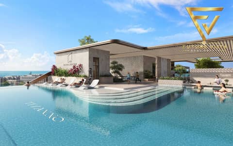 1 habitación Apartamento para en Venta en Dubai Islands, Dubai - AYSTI_07_Pool_High. webp