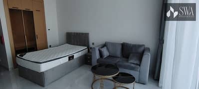 Furnished High-Floor Studio | Balcony | Stunning City Views | Skyz by Danube, Arjan