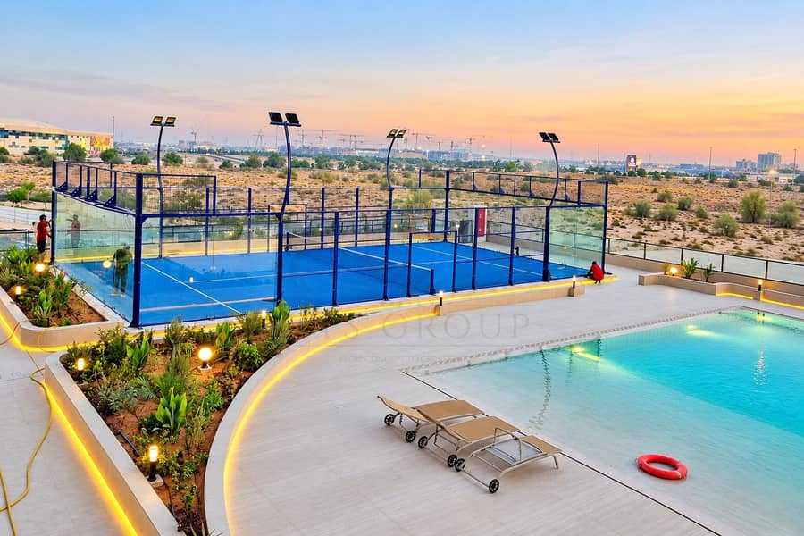2 Rooftop Padel and Pool at Sunset. png