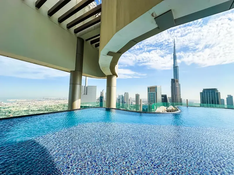Burj Khalifa View | Fully Funished | High Floor | Infinity Pool
