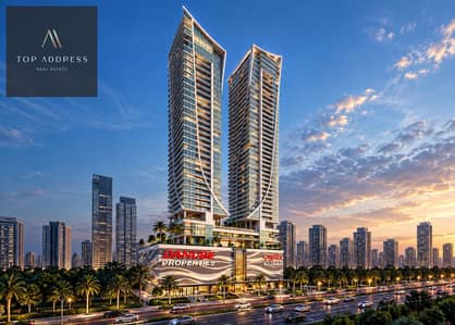 1 habitación Apartamento para en Venta en Jumeirah Village Circle (JVC), Dubai - Башни Danube на закате (1). png