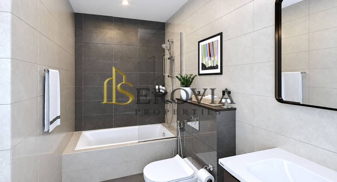 5 Modern Charcoal Tile Spa Bathroom. png