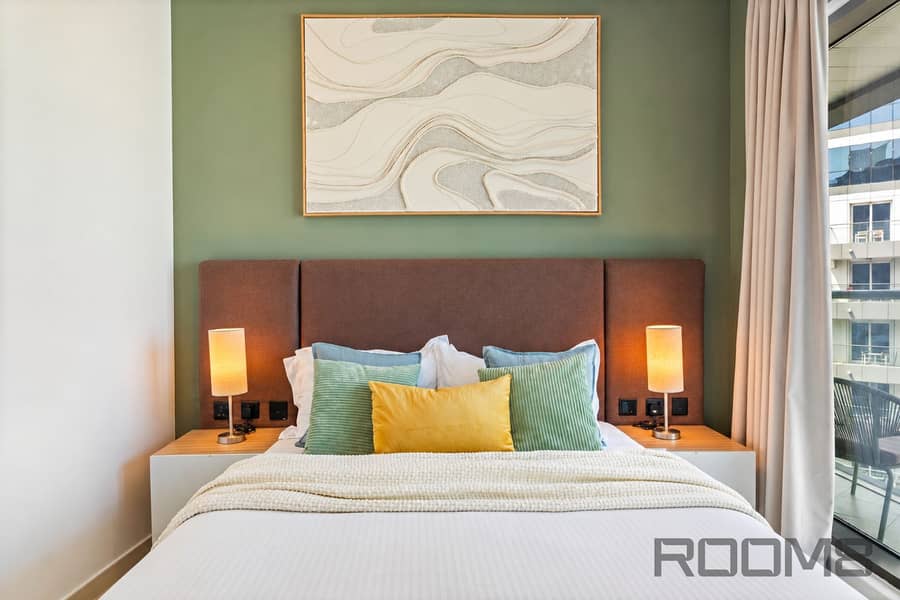 16 Calm Sage-Green Hotel Bedroom. png
