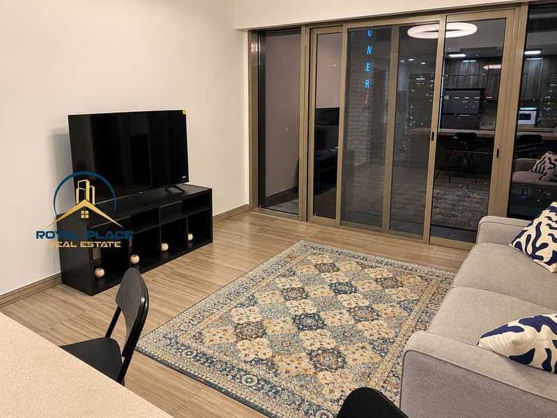 4 Modern Living Room with City Reflections. png
