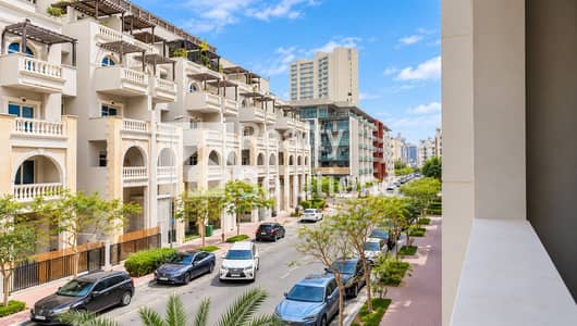 1 Bedroom Apartment for Rent in Jumeirah Village Circle (JVC), Dubai - Mediterranean Residential Street View. png 1 Bedroom Apartment for Rent in Jumeirah Village Circle (JVC), Dubai - Mediterranean Residential Street View. png