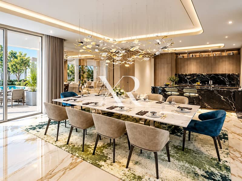 5 Luxury Marble Dining Room with Sculptural Chandelier. png