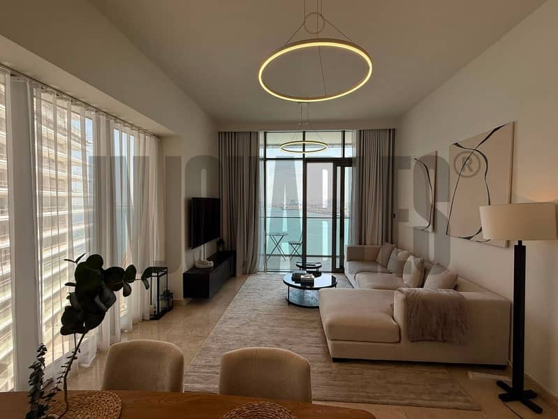 Sea View 2BR | Furnished | Balcony & Modern Interiors
