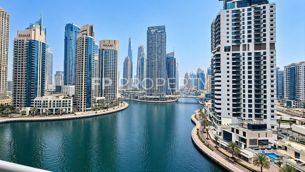 Dubai Marina Skyline and Canal. png Dubai Marina Skyline and Canal. png