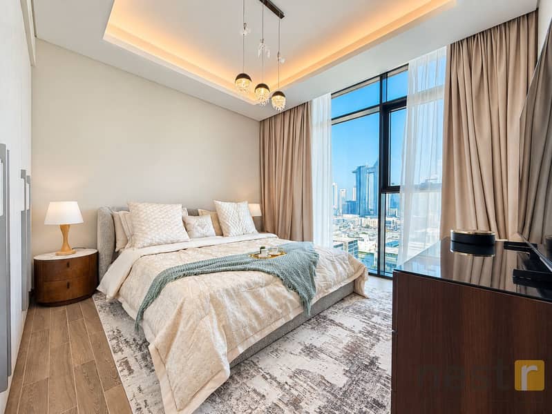 8 Upscale Bedroom with City Skyline View. png