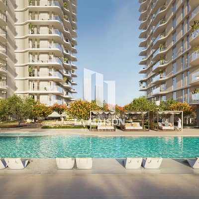 3 Schlafzimmer Wohnung zum Verkauf in Al Reem Island, Abu Dhabi - muheira-podium-pool. jpg 3 Schlafzimmer Wohnung zum Verkauf in Al Reem Island, Abu Dhabi - muheira-podium-pool. jpg